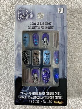 Spirit Halloween Tim Burton's Corpse Bride Press On Nail Chips Self Adhesive